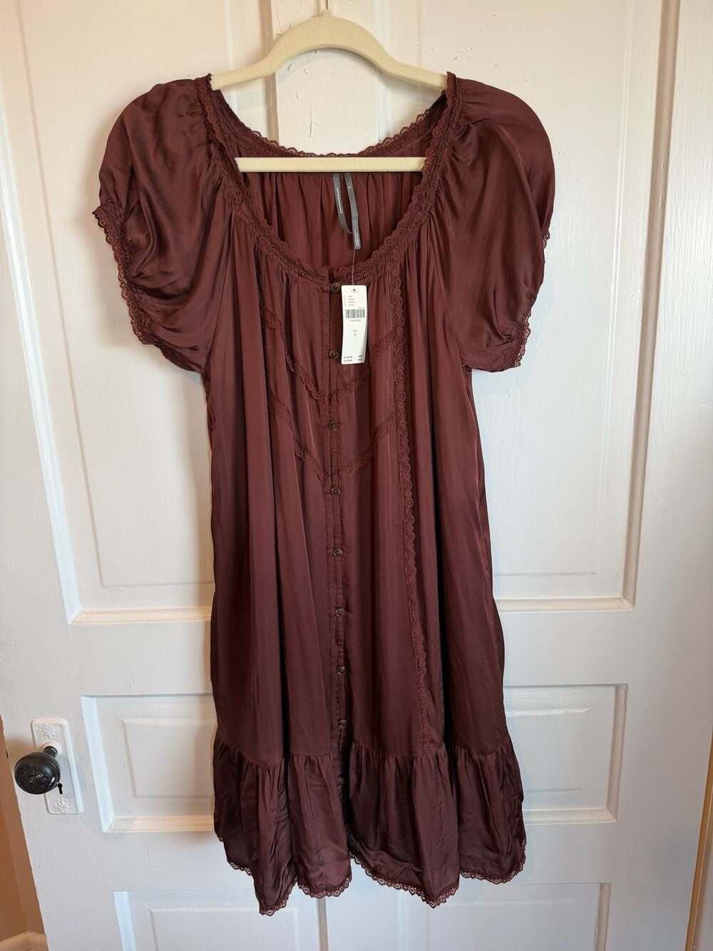 Anthropologie Amber Silken Mini Dress - Size S NWT